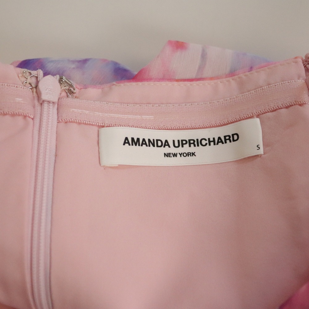 Amanda Uprichard x REVOLVE Carlina Dress Small Cotton Candy Pink Halter Maxi - Picture 8 of 10